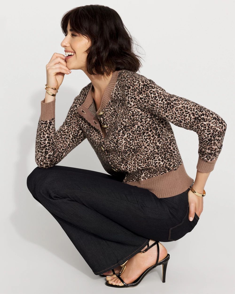 最安値 TTT_MSW 21AW leopard cardigan ヒョウ柄 TTT_MSW 21AW leopard cardigan